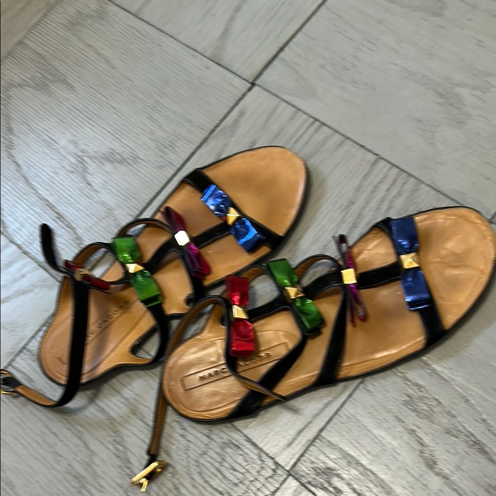 Marc Jacob’s Colorful Bow Strappy Sandals